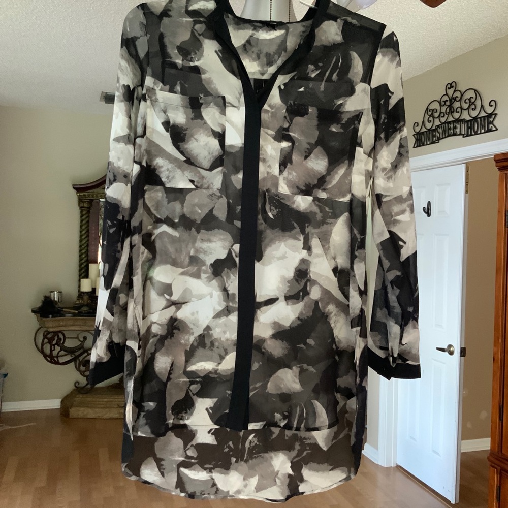 Mossimo Sheer Button-up Shirt NWOT